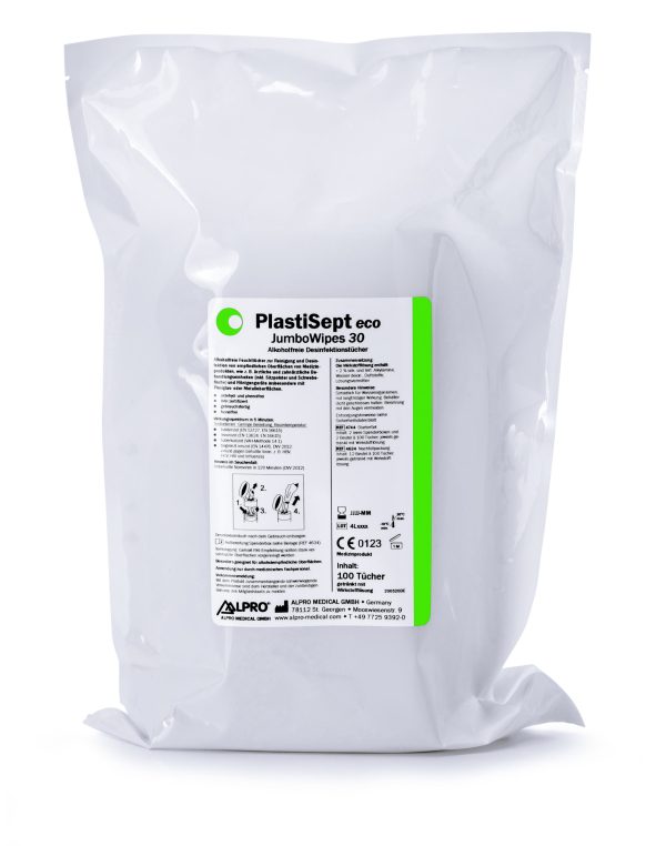 PlastiSept eco JumboWipes pühkelapid, täitepakend 100 tk