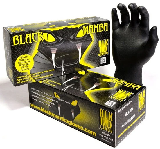 Mamba nitriilkindad mustad 100 tk