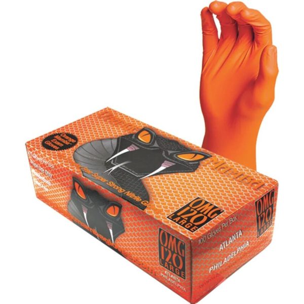 Mamba nitriilkindad oranžid 100 tk
