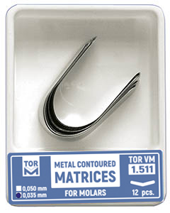 Kontuurmatriitsid molaarile, kannata, 7 mm, 12 tk