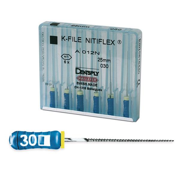 Nitiflex K-File viilid, 25 mm, 6 tk