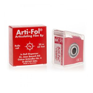 Arti-Fol artikulatsioonifoolium, 8 µm, kahepoolne, 22 mm × 20 m