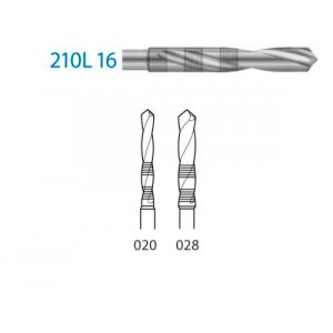 Implantoloogia pilootpuur 210L16 RA 204 · Ø 2.8 mm