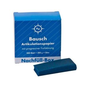 Artikulatsioonipaber 200µ, (BK1001) sinine/ribad 300tk