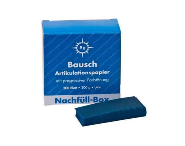 Artikulatsioonipaber 200µ, (BK1001) sinine/ribad 300tk
